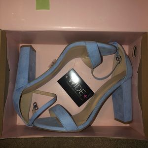 Ankle strap block heel